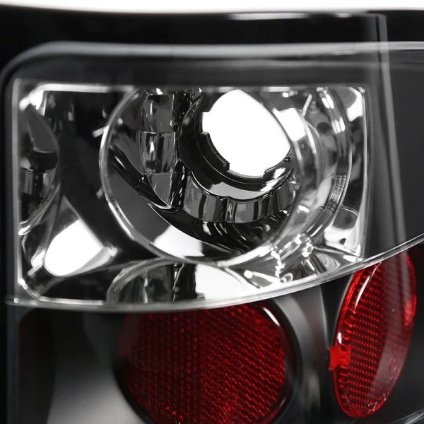 Spec-D Tuning Compatible with 2007-2013 Chevy Silverado 1500 Pickup Crystal Black Headlights+LED Tail Lamps+Black Grille - Image 7