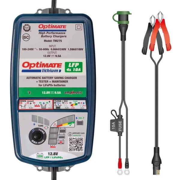 OptiMate TM-275 OptiMate Lithium 4s Battery Charger & Maintainer 12.8-13.2 V Bat - Image 4