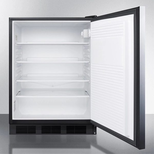 Summit Appliance 33.25 x 23.63 x 23.5 in. Built-In Undercounter All-Refrigerator, Black Cabinet - Image 3