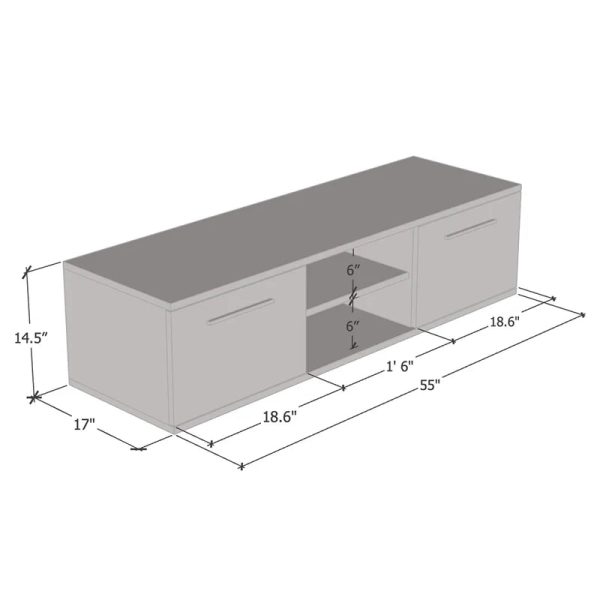 Sabala TV Stand for TVs Up to 65" Orren Ellis Color: Oak - Image 5