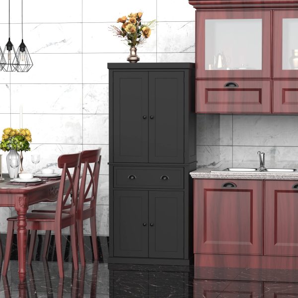 HOMCOM Traditional Freestanding Cupboard Colonial - Image 8