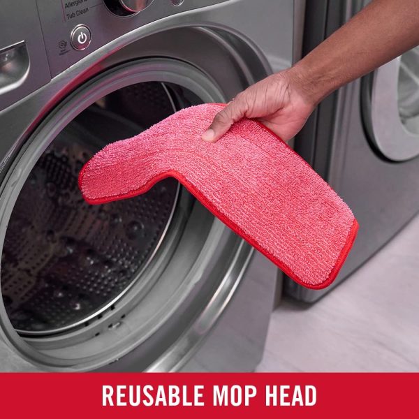 Rubbermaid Reveal Spray Microfiber Floor Cleaning Kit for Laminate and Hardwood Floors， Spray Mop with Reusable Washable Pads， Commercial - Image 9