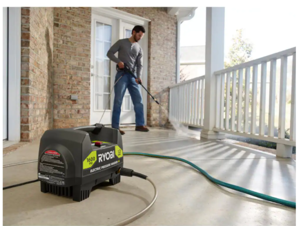 RYOBI 1600 PSI 1.2 GPM Electric Pressure Washer with 12 in. Surface Cleaner - Image 9