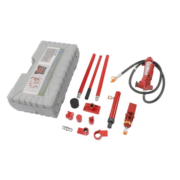 Miumaeov 6 Ton Porta Power Kit, 72 in Oil Hose Hydraulic Car Jack Ram 4.92 inch Lifting Height Autobody Frame Repair Power Tools for Loadhandler Truck Bed Unloader Farm - Image 5