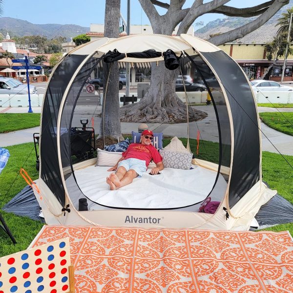 Screen Room House 10x10 Outdoor Family Camping Tent Pop Up Sun Shade Canopy Dining Gazebo by Alvantor - Image 12