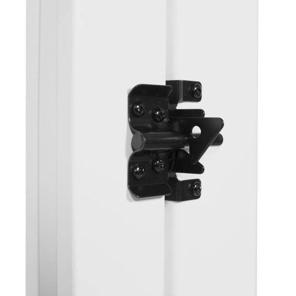 Somerset 6 ft. x 42 in. White Vinyl Privacy Fence Gate - Image 2