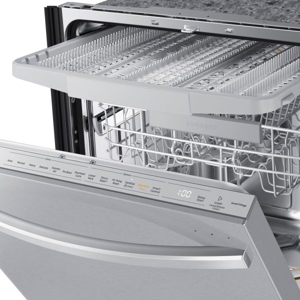 Samsung - Smart 42dBA Dishwasher with StormWash+ and Smart Dry - Stainless steel - Image 7