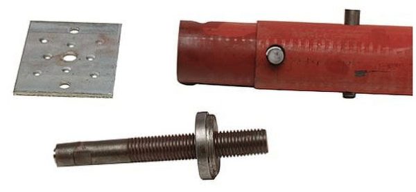 Tiger Brand Jack Post J-PRO-100 4 ft. 8 in. - 8 ft. 4 in. 11 Gauge Adjustable Jack Post - Image 2