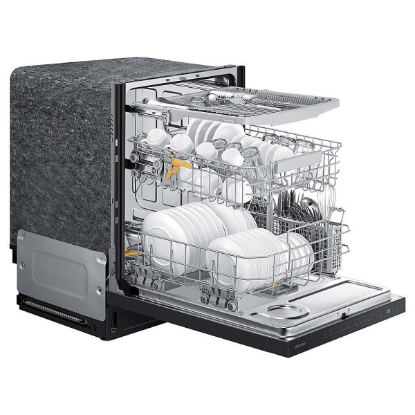 Samsung - Smart 44dBA Dishwasher with StormWash+ - Black stainless steel - Image 6