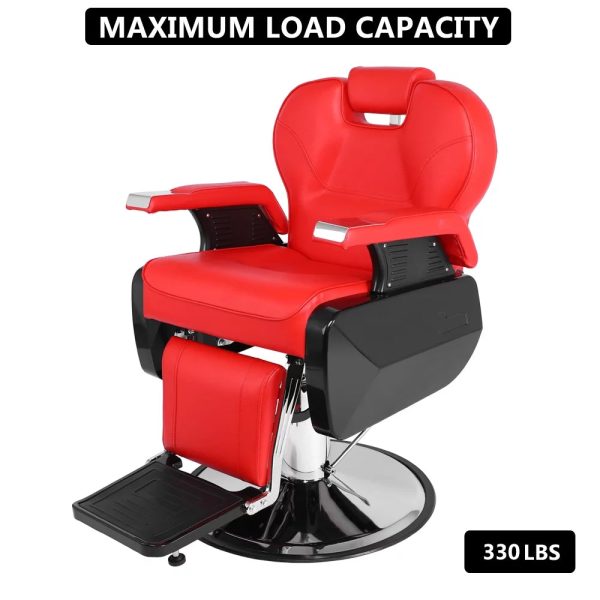 OmySalon Reclining Hydraulic Barber Chair for Hair Stylist, Professional Salon Chair Heavy Duty with Adjustable Headrest, All Purpose Styling Hairdressing Equipment - Image 6