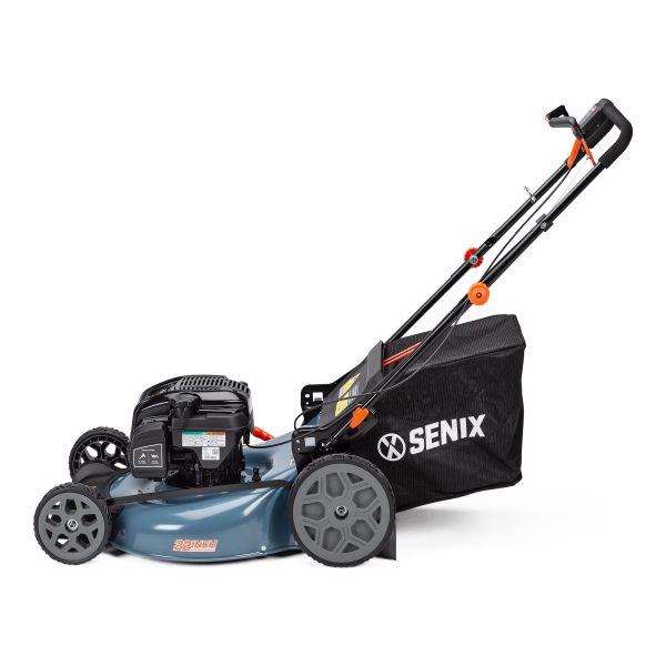 SENIX 22in 163cc 4-Cycle Gas Self-Propelled Mower, 3-in-1, Variable Speed, 11in Rear Wheels, LSSG-H2 - Image 3