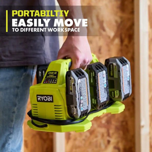 RYOBI PCG006 ONE+ 18V 6-Port Fast Charger - Image 4