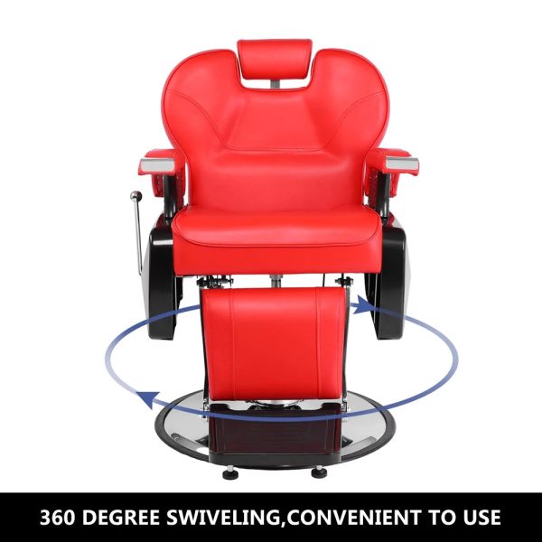 OmySalon Reclining Hydraulic Barber Chair for Hair Stylist, Professional Salon Chair Heavy Duty with Adjustable Headrest, All Purpose Styling Hairdressing Equipment - Image 7