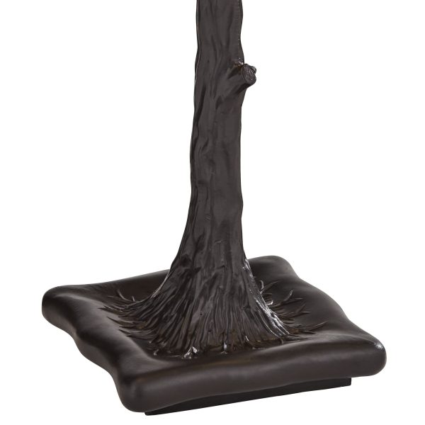Robert Louis Tiffany Cherry Rustic Table Lamp 26" High Dark Bronze Cherry Blossom Stained Art Glass Shade for Bedroom Living Room Bedside Nightstand - Image 6