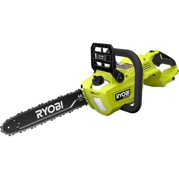 RYOBI RY405010BTL 40V HP Brushless 14 in. Cordless Battery Chainsaw (Tool Only) - Image 9