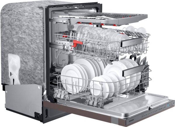 Samsung - Linear Wash 24" Top Control Built-In Dishwasher with AutoRelease Dry, 39 dBA - Tuscan stainless steel - Image 18