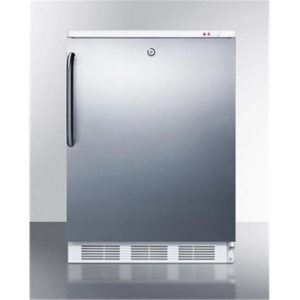 Summit Appliance 2.5 cu ft Medical built-in- under- counter Manual Defrost Upright Freezer, Stainless Steel