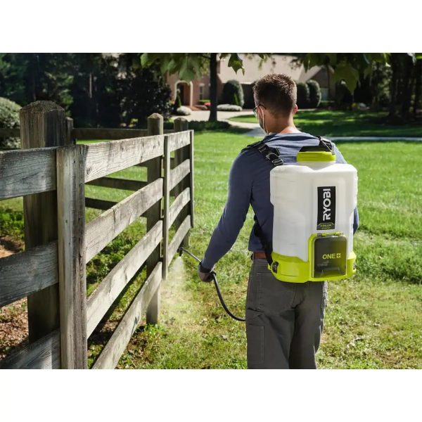 RYOBI P2860 ONE+ 18V Cordless Battery 4 Gal. Backpack Chemical Sprayer - Image 2