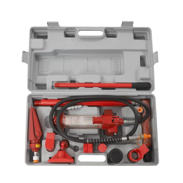 Miumaeov 6 Ton Porta Power Kit, 72 in Oil Hose Hydraulic Car Jack Ram 4.92 inch Lifting Height Autobody Frame Repair Power Tools for Loadhandler Truck Bed Unloader Farm - Image 4