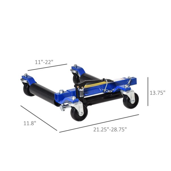 DURHAND 4 Wheel Dolly Portable for Lifting Vehicles, 1465 lbs Weight Capacity - Image 7