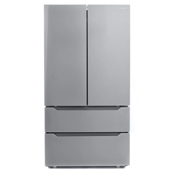 Cosmo 4 Piece Kitchen Appliance Packages with 30" Freestanding Electric Range 30" Wall Mount Hood 24" Built-in Integrated Dishwasher & French Door Refrigerator Kitchen Appliance Bundles - Image 11