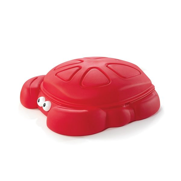 Step2 Crabbie Sandbox Kids Plastic Outdoor Sandbox with Cover - Image 4