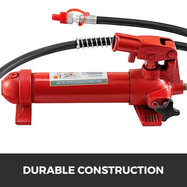VEVOR 6 Ton Porta Power Kit 2M Hydraulic Car Jack Ram 4.72 inch Lifting Height Autobody Frame Repair Power Tools for Loadhandler Truck Bed Unloader Farm and Hydraulic Equipment Construction - Image 3