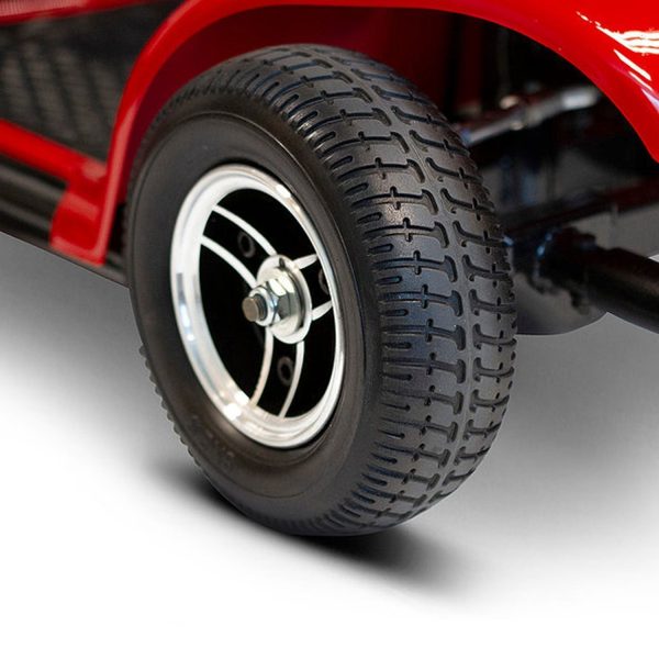 Ewheels 4 Wheel Travel Electric Battery Medical Mobility Scooter, Red - Image 5