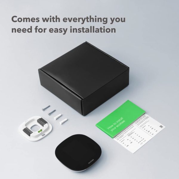 ecobee3 Lite Smart Thermostat - Programmable Wifi Thermostat - Works with Siri, Alexa, Google Assistant - Energy Star Certified - DIY Install, Black - Image 4