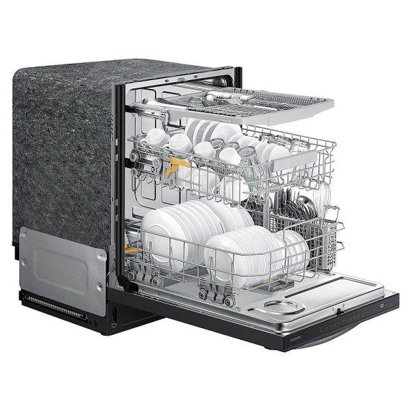Samsung - Smart 44dBA Dishwasher with StormWash+ - Black stainless steel - Image 5