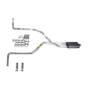 Silverado 88-95 dual exhaust 2.5 pipe Flowsound Muffler RC Tip Side Exit