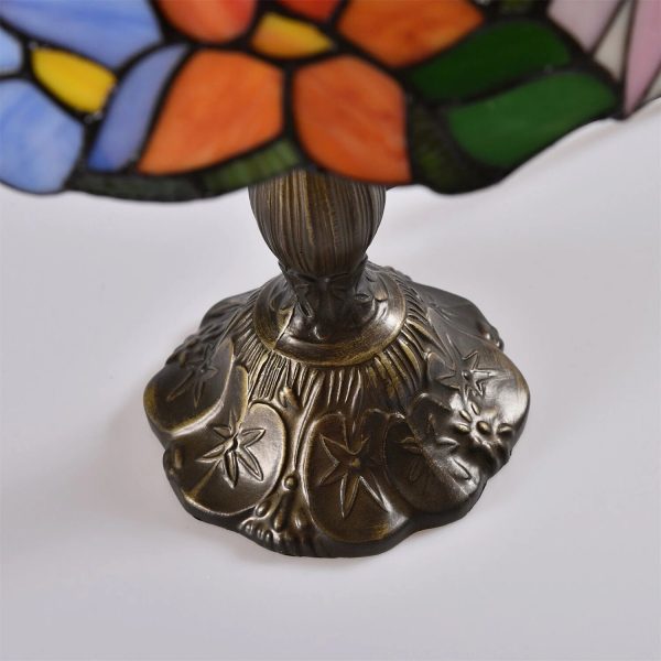 Tiffany Style Table Lamp Stained Glass Lamp Hummingbird Style Bedside Table Lamp Desk Reading Light 18" Tall Decor Bedroom Living Room Home Office - Image 6