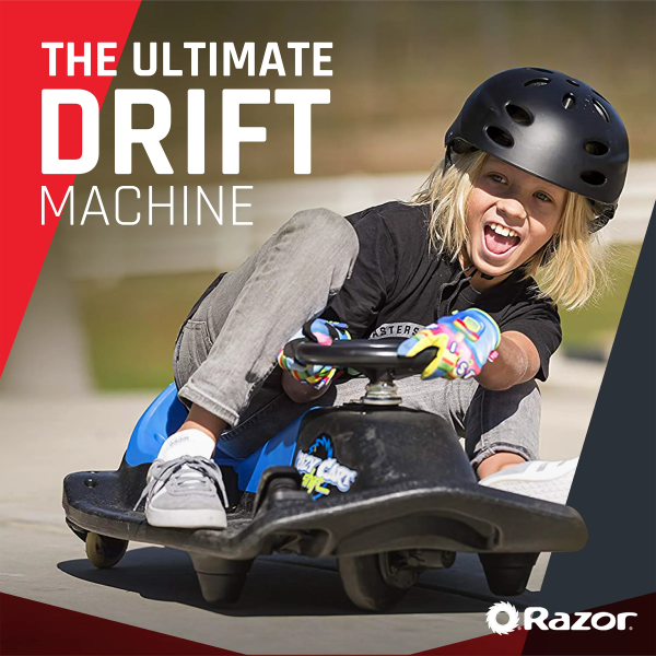 Razor Crazy Cart Shift - Blue, Electric Drifting Go Kart for Kids - 12V Powered Ride-On, Unisex - Image 7