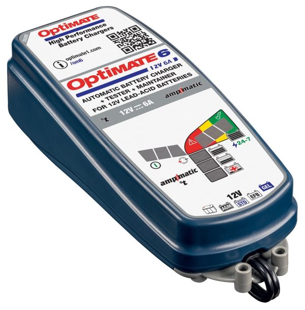 Tecmate OptiMate 6 Ampmatic 12V Battery Charger & Maintainer (TM-361) - Image 2