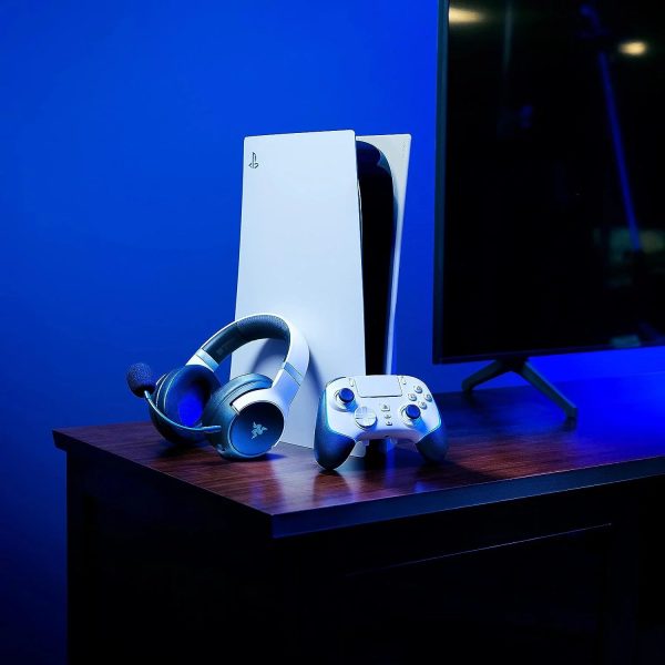 Razer Wolverine V2 Pro Wireless Gaming Controller for PlayStation 5 / PS5 PC: HyperSpeed Wireless - Mecha-Tactile Action Buttons - 8-Way Microswitch D-Pad - 6 Remappable Buttons - Chroma RGB - White - Image 10
