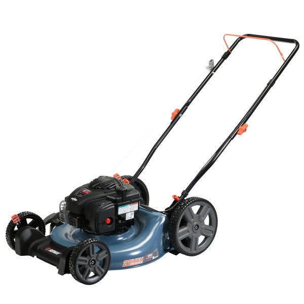 Senix Gas Push Lawn Mower, 21-Inch, 140 cc 4-Cycle Briggs & Stratton Engine, 2-in-1 Push Lawnmower, 6-Position Height Adjustment with Folding Capability, LSPG-M6 - Image 3