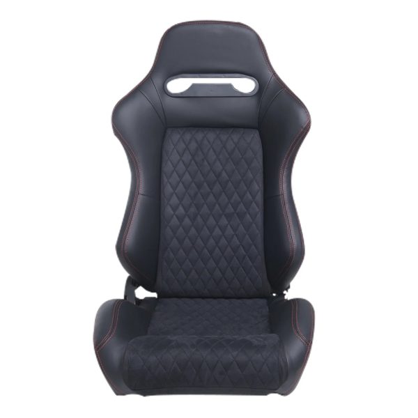 High Quality Racing Seat with Double Slider Made of PVC and Suade Material - Set of 2 Pieces - Image 2