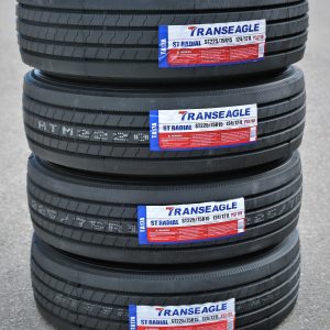 Set of 4 (FOUR) Transeagle All Steel ST Radial ST 225/75R15 Load G (14 Ply) Trailer Tires