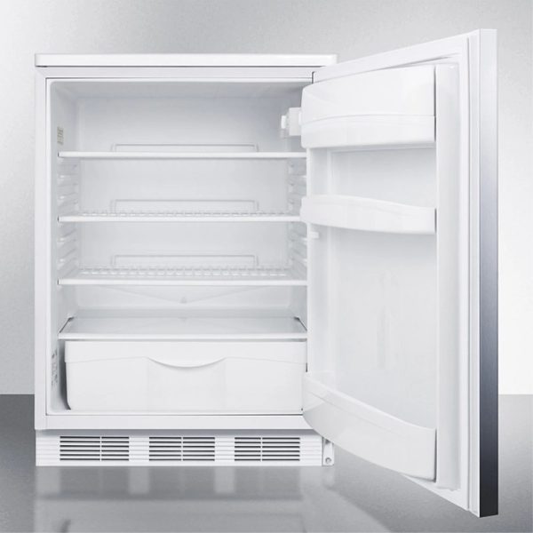 Summit Appliance 33.5 x 23.63 x 23.5 in. Built-In Undercounter All-Refrigerator, White Cabinet - Image 3
