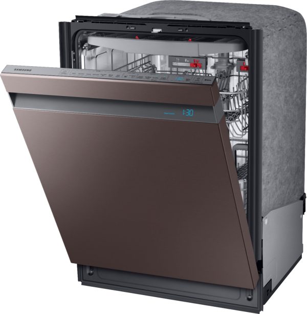 Samsung - Linear Wash 24" Top Control Built-In Dishwasher with AutoRelease Dry, 39 dBA - Tuscan stainless steel - Image 2