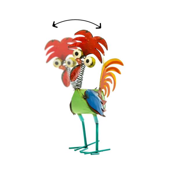 Rustic Arrow Indoor / Outdoor Felipe Rooster Statue Floor Decor - Image 4