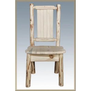 Side Chair with Laser Engraved Bronc Design