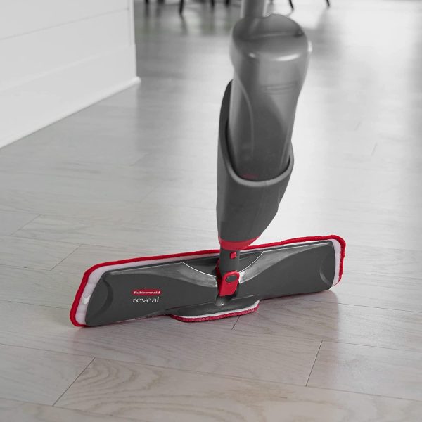 Rubbermaid Reveal Spray Microfiber Floor Cleaning Kit for Laminate and Hardwood Floors， Spray Mop with Reusable Washable Pads， Commercial - Image 10