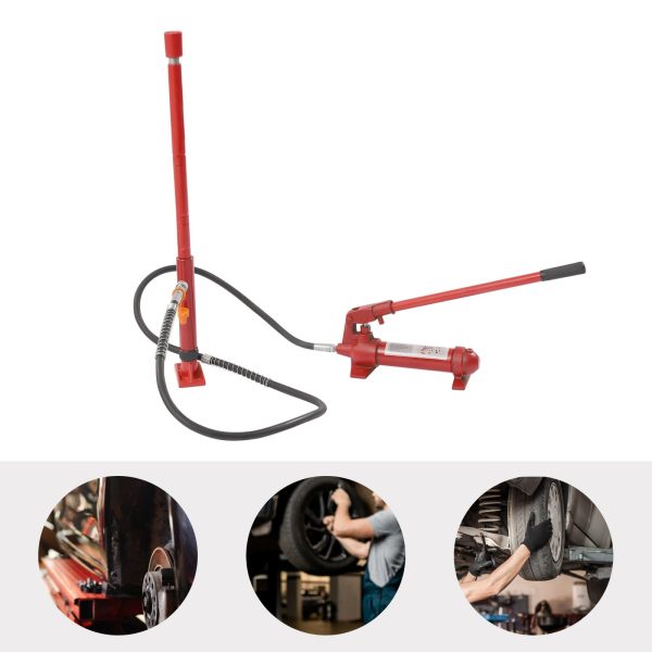 Miumaeov 6 Ton Porta Power Kit, 72 in Oil Hose Hydraulic Car Jack Ram 4.92 inch Lifting Height Autobody Frame Repair Power Tools for Loadhandler Truck Bed Unloader Farm - Image 2