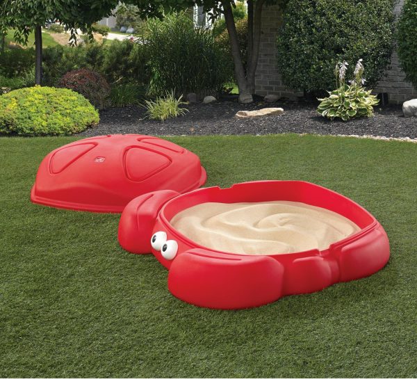 Step2 Crabbie Sandbox Kids Plastic Outdoor Sandbox with Cover - Image 7