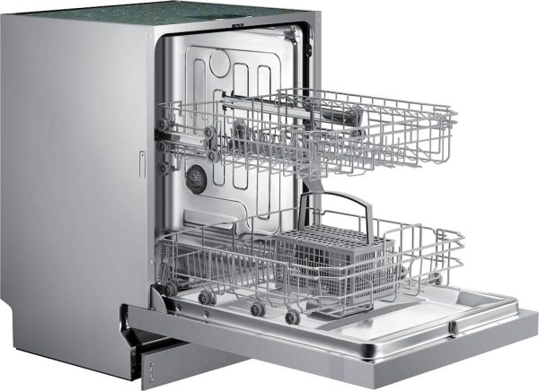 Samsung - Front Control Built-In Dishwasher with Stainless Steel Tub, Integrated Digital Touch Controls, 52dBA - Stainless steel - Image 5