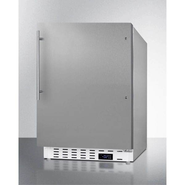 Summit Appliance ALFZ36CSSHV 32 x 19.88 x 22.5 in. ADA Compliant Built-In Freestanding Manual Defrost All-Freezer, Stainless Steel - Image 2
