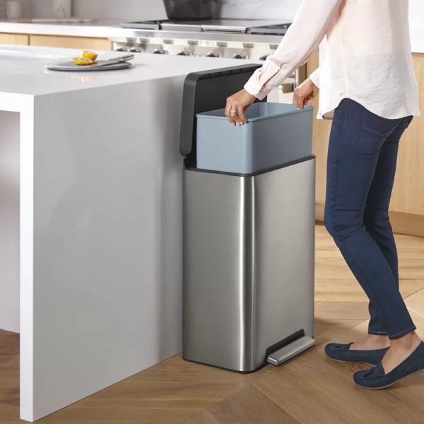 KOHLER 20940-ST 13 Gal. Stainless Steel Step Trash Can - Image 5