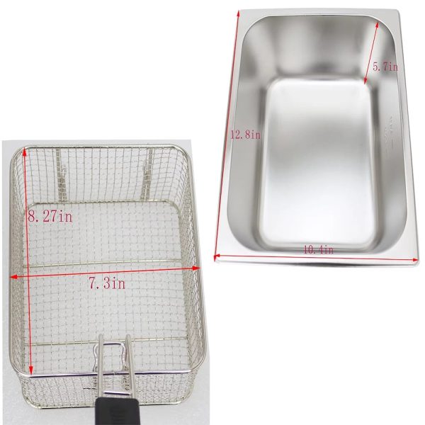 INTSUPERMAI Commercial 6L Single Tank Gas Deep Fryer Stainless Steel - Image 6