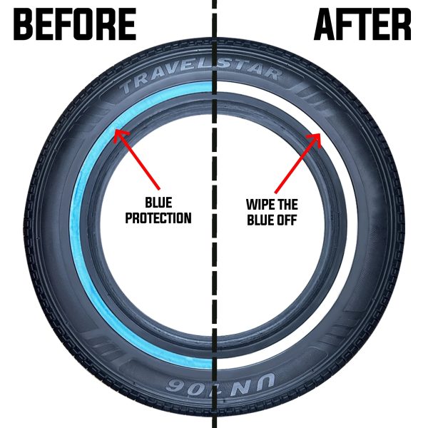 Travelstar UN106 All Season 175/75R14 86T Passenger Tire 175/75/14,White Wall 14mm(Tire Only) - Image 4